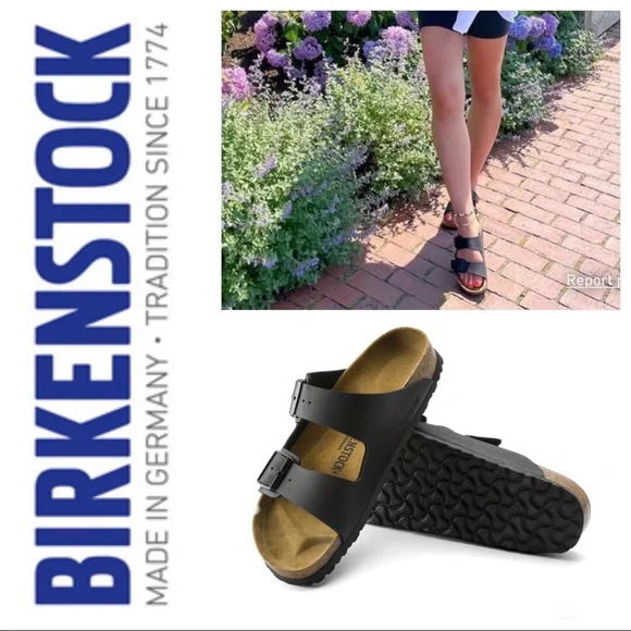 Black 2 strap birkenstocks shop